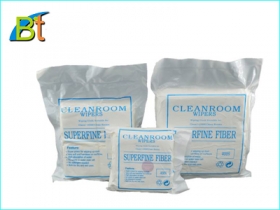 Microfiber cleanroon wiper